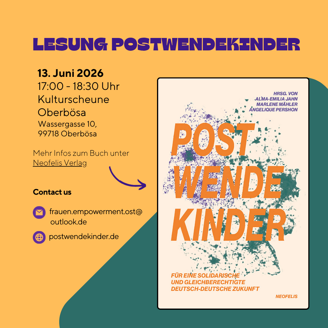 13.06.26 - Postwendekinder Lesung in Oberbösa